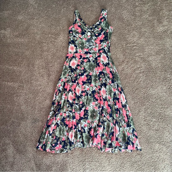 Maggie Lawrence Collection Floral Midi Dress | size 5/6 - Picture 2 of 9